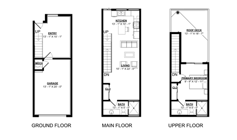 Floor plan for 1 bed, 2 baths, 863 sqft